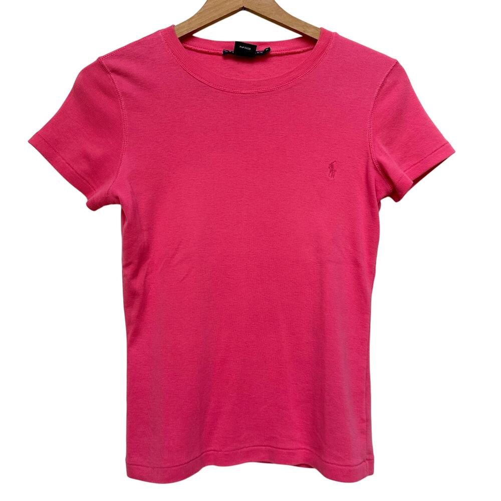 Ralph Lauren Blue Label Pink Short sleeve crew neck t-shirt Medium
